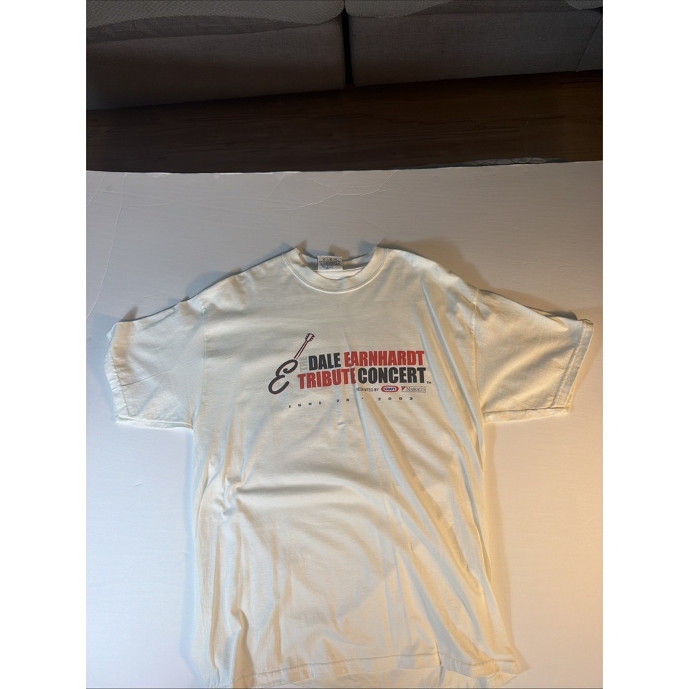 Vintage Dale Earnhardt Tribute Concert T Shirt Adult Mens M White Racing 2003